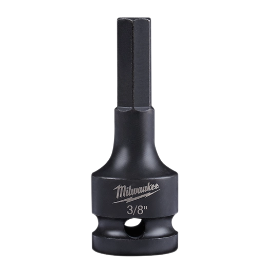 Cubo con boca de 1/2 y punta hexagonal de 3/8 Shockwave para instalaciones eléctricas de alta tensión