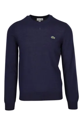 Jersey azul oscuro con minilogo lacoste