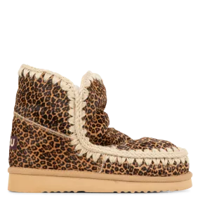 MOU ESKIMO 18 - Botines de cuero con estampado de leopardo en multicolor
